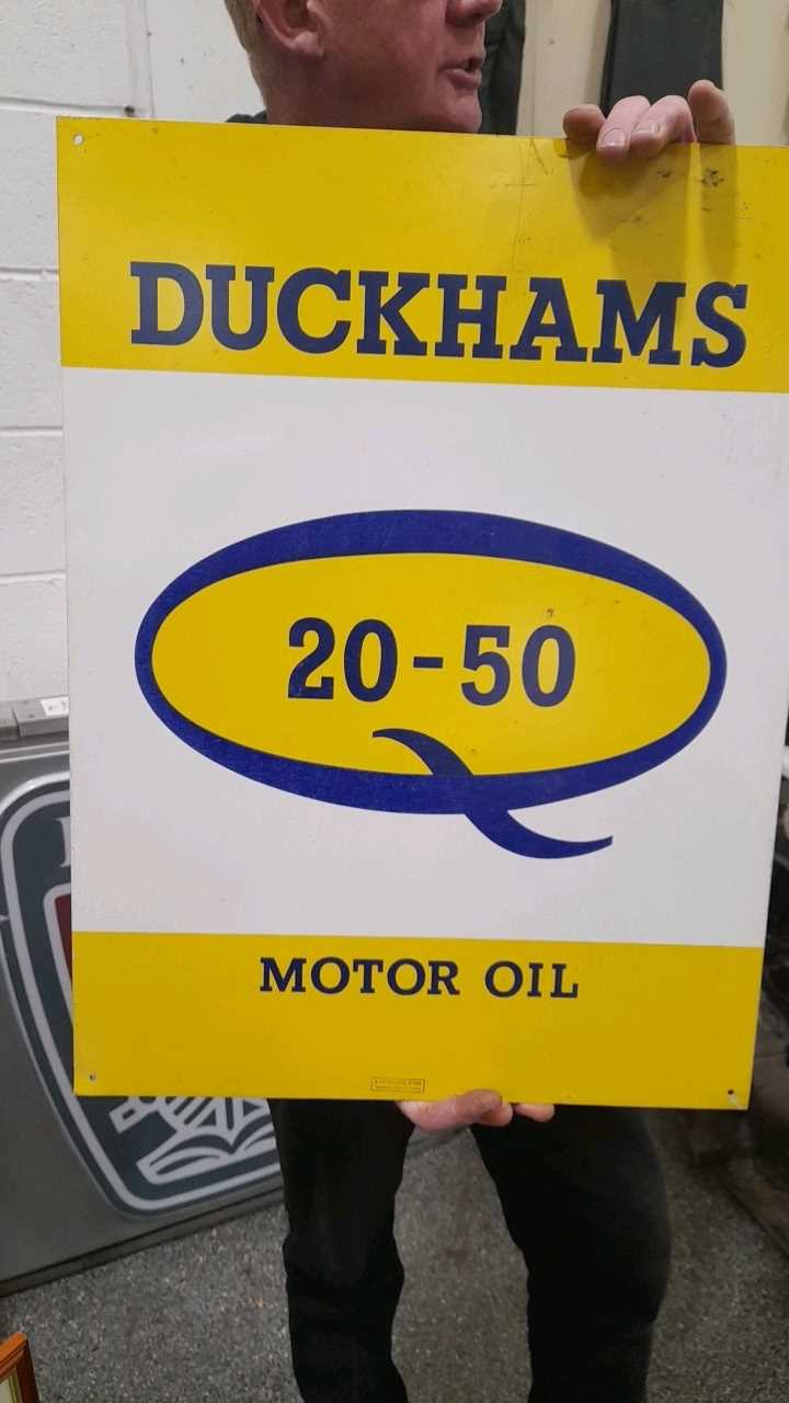 Lot 503 - DUCKHAMS MOTOR OIL SIGN