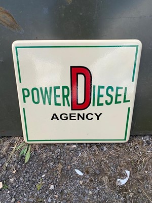 Lot 523 - POWERDIESEL AGENCY SIGN