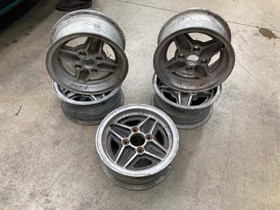 Lot 355 - CAPRI LASER/ RS2000 ALLOY WHEELS  X 5