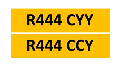 Lot 696 - REGISTRATIONS ON RETENTION - R444 CYY & R444 CCY