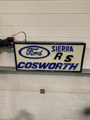 Lot 337 - LIGHT UP FORD RS SIERRA SIGN