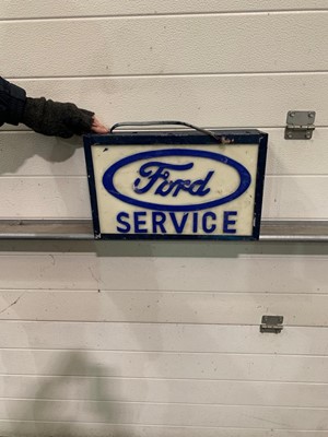 Lot 385 - LIGHT UP FORD SERVICE SIGN