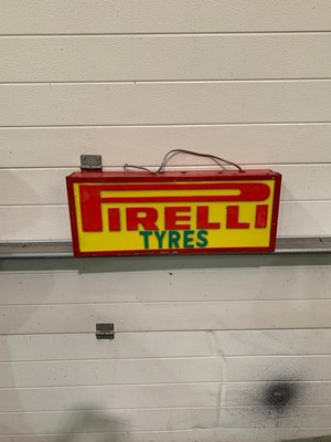 Lot 433 - LIGHT UP PIRELLI TYRES SIGN