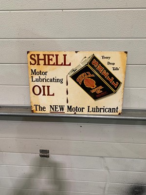 Lot 501 - SHELL OIL ENAMEL SIGN