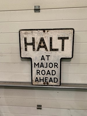 Lot 521 - LARGE HALT SIGN