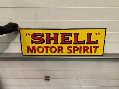 Lot 549 - SHELL MOTOR SPIRIT ENAMEL SIGN