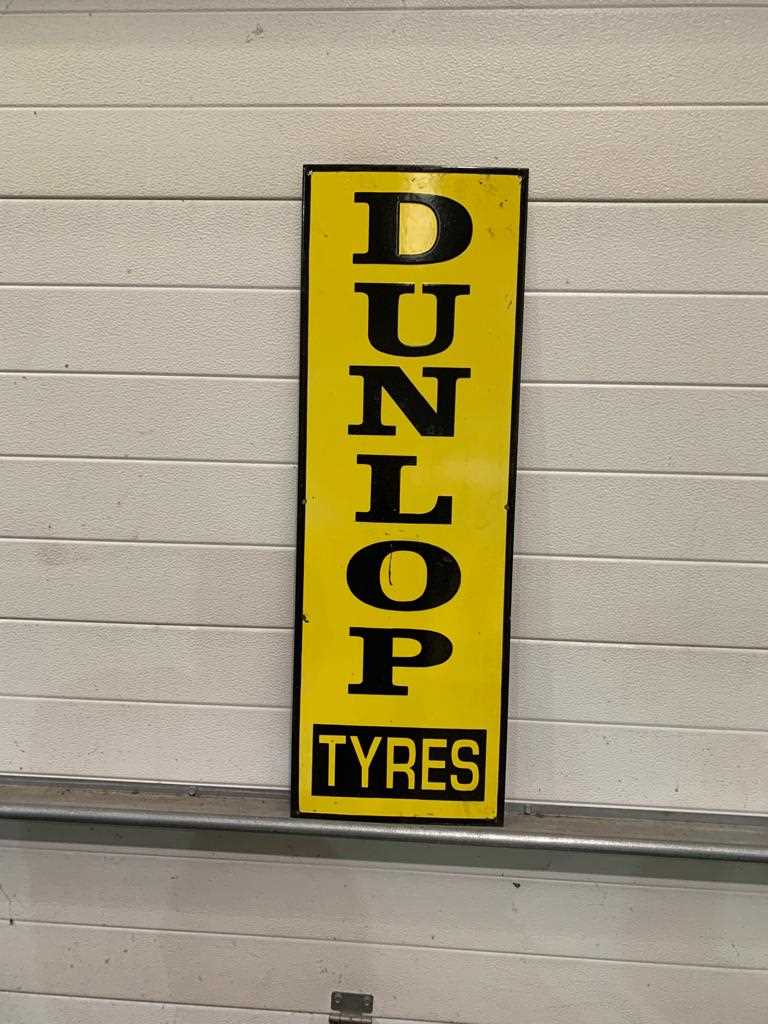 Lot 587 - DUNLOP ENAMEL SIGN