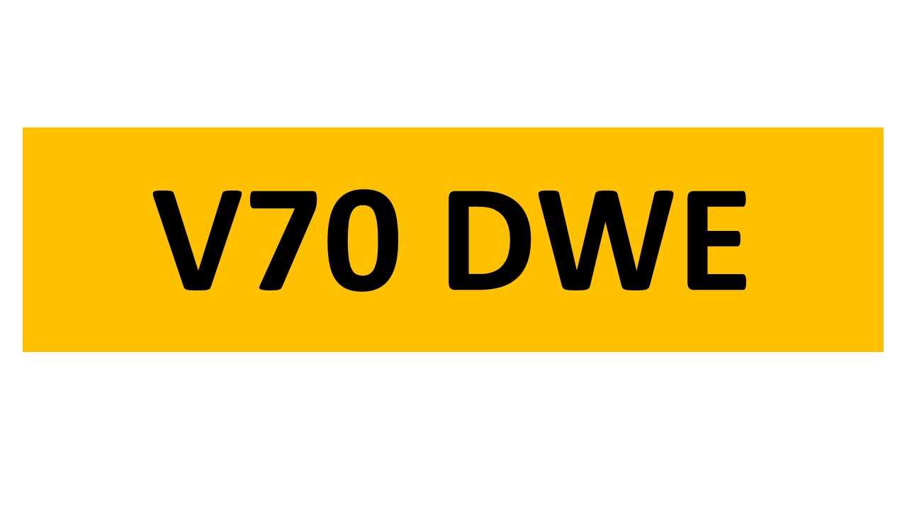 Lot 5 - REGISTRATION ON RETENTION - V70 DWE