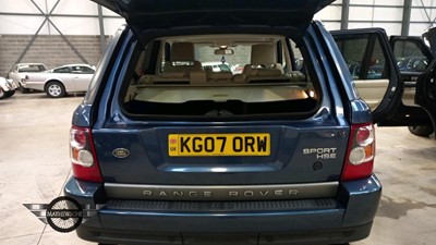 Lot 138 - 2007 LAND ROVER RANGE ROVER SP HSE TDV8 A