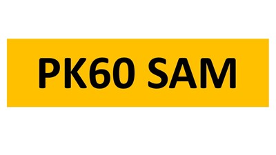 Lot 29 - REGISTRATION ON RETENTION - PK60 SAM
