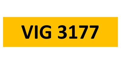 Lot 81-3 - REGISTRATION ON RETENTION - VIG 3177