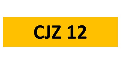 Lot 47 - REGISTRATION ON RETENTION - CJZ 12
