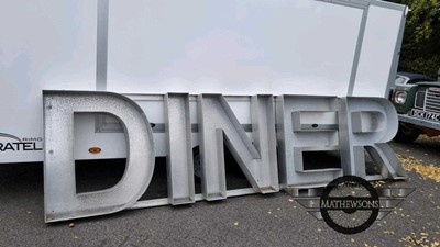 Lot 377 - LARGE DINER SIGN