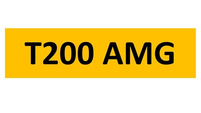 Lot 131 - REGISTRATION ON RETENTION - T200 AMG