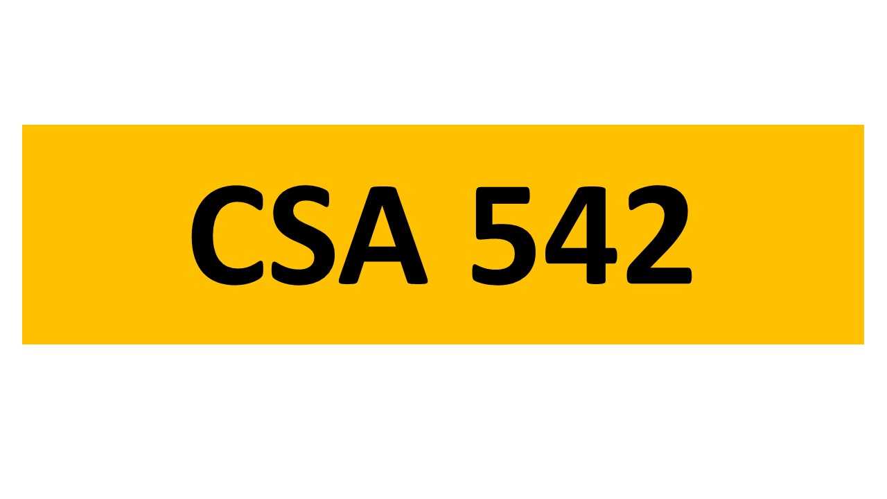 Lot 154 - REGISTRATION ON RETENTION - CSA 542