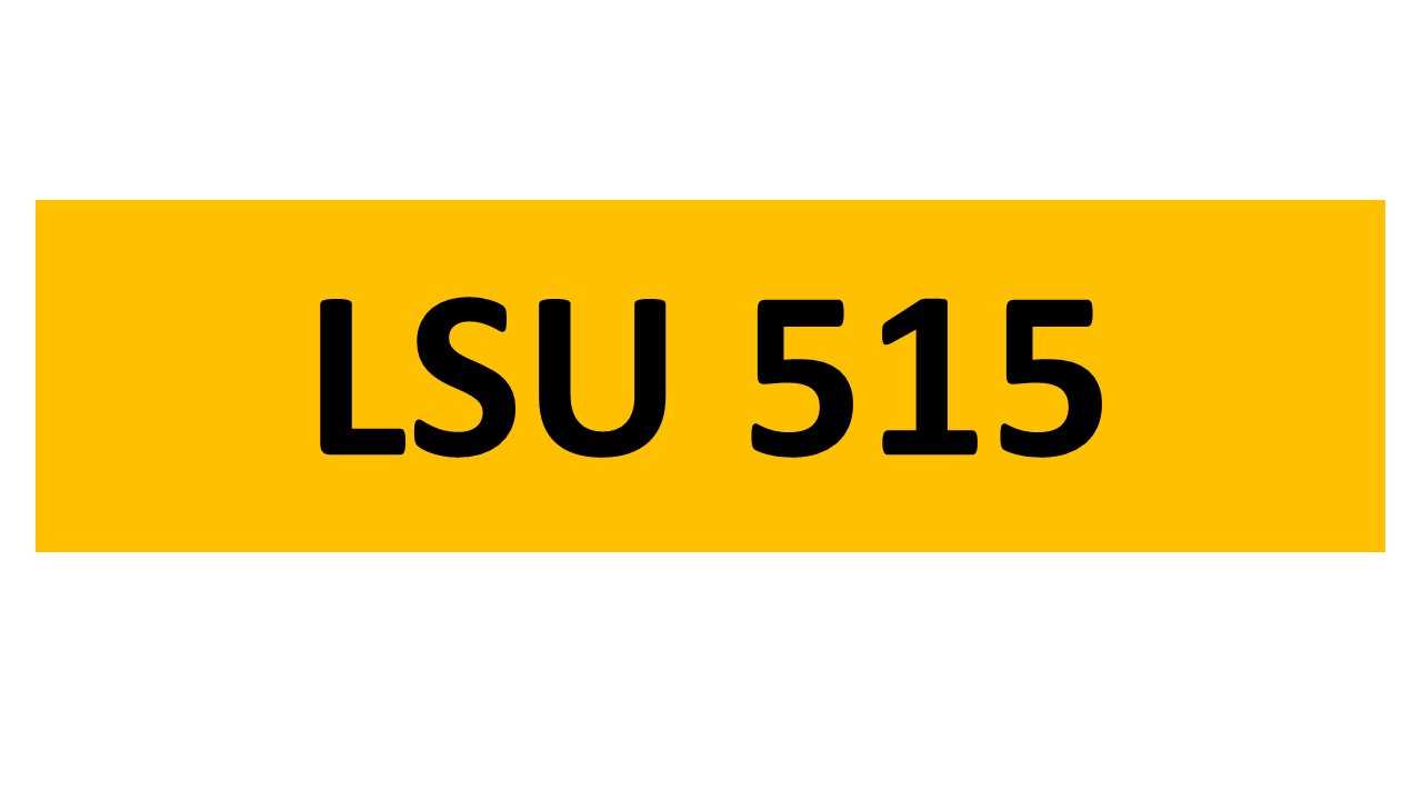 Lot 63 - REGISTRATION ON RETENTION - LSU 515