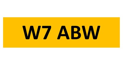 Lot 198 - REGISTRATION ON RETENTION - W7 ABW