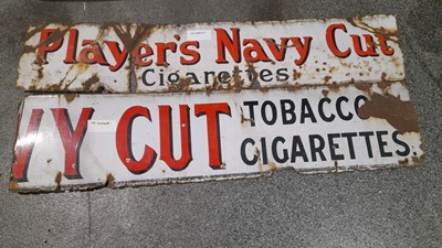 Lot 585 - 3x PLAYERS CIGARETTE SIGNS