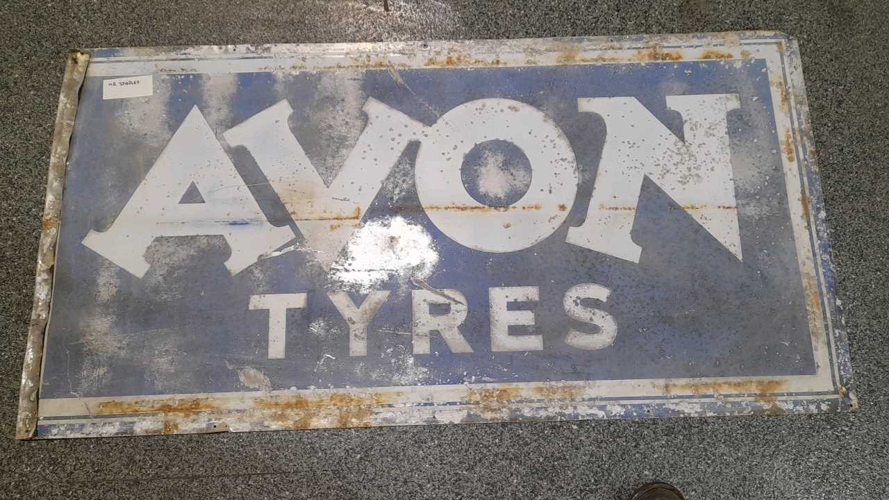 Lot 595 - AVON TYRES SIGN