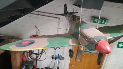 Lot 307 - LARGE MODEL SPITFIRE AEROPLANE