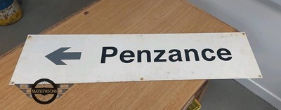 Lot 670 - GREAT WESTERN RAILWAY PENZANCE SIGN