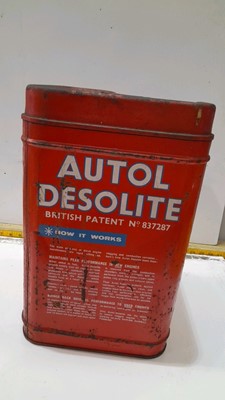Lot 69 - AUTOL DESOLITE DIESEL ADDITIVE RED TIN