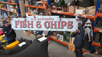 Lot 152 - LARGE FISH AND CHIPS SIGN