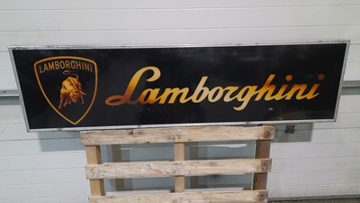 Lot 179 - LAMBORGHINI LIGHT UP SIGN