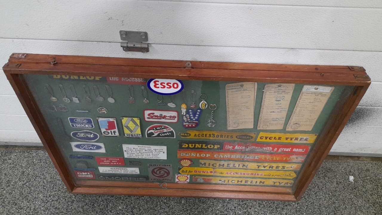 Lot 211 DISPLAY OF MEMORABILIA INCLUDING LOGBOOKS