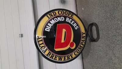 Lot 247 - SKOL LAGER/DIAMOND BEERS DOUBLE SIDED LIGHT UP SIGN