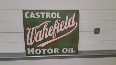 Lot 451 - CASTROL WAKEFIELD MOTOROIL ENAMEL SIGN