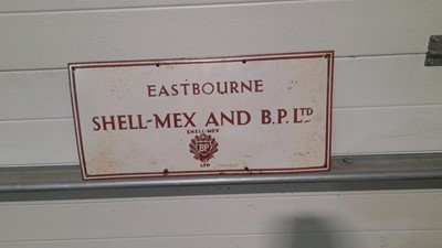 Lot 455 - EASTBOURNE SHELL-MEX & B.P.Ltd ENAMEL SIGN