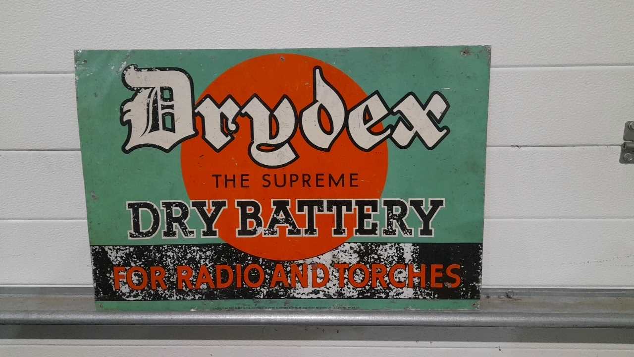 Lot 459 - DRYDEX BATTERY TIN SIGN