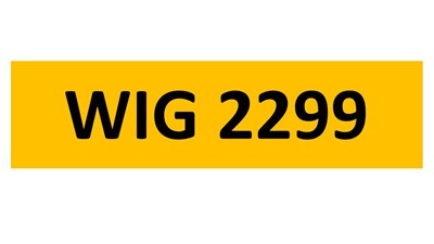 Lot 63 - REGISTRATION ON RETENTION - WIG 2299