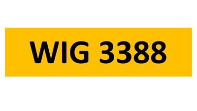 Lot 71 - REGISTRATION ON RETENTION - WIG 3388