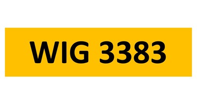 Lot 73 - REGISTRATION ON RETENTION - WIG 3383