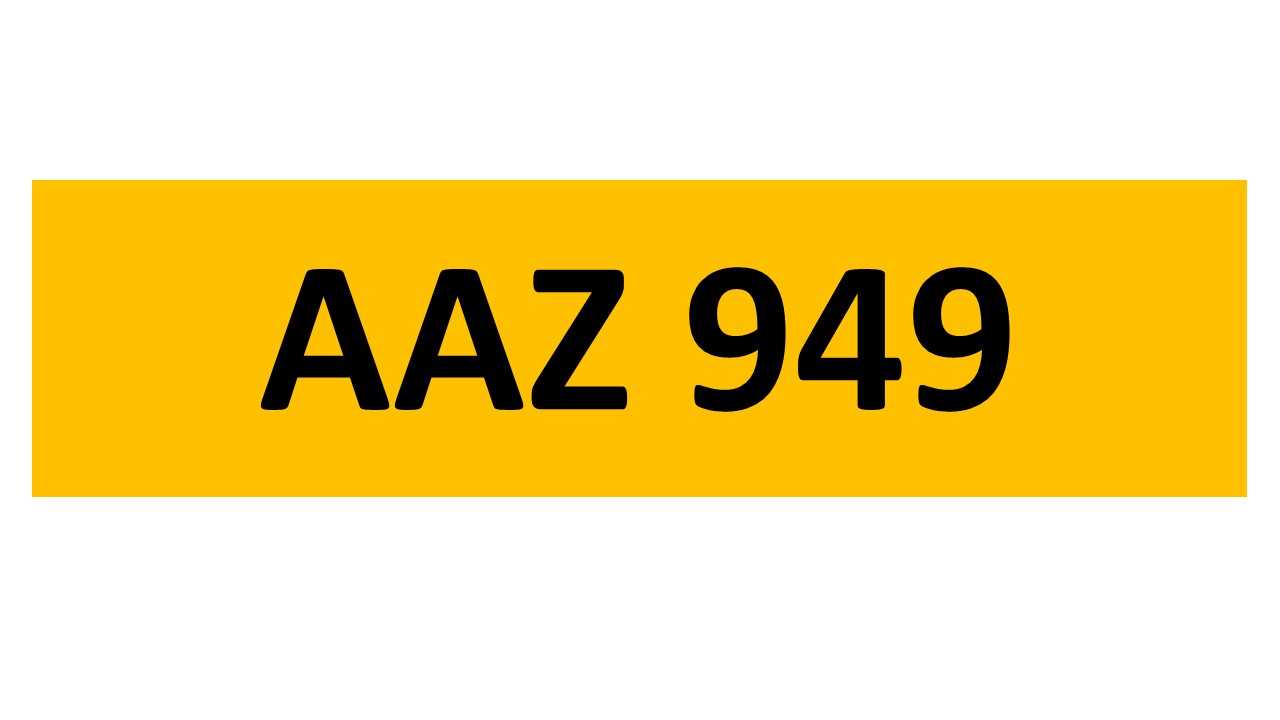 Lot 173 - REGISTRATION ON RETENTION - AAZ 949