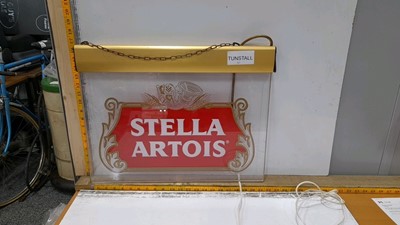 Lot 677 - ILLUMINATED STELLA SIGN