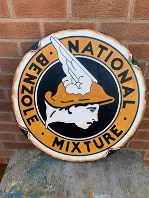 Lot 679 - NATIONAL BENZOLE SIGN ON BOARD