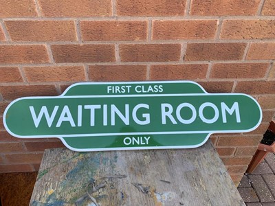 Lot 707 - WAITING ROOM SIGN