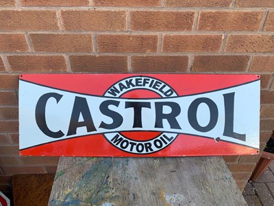 Lot 708 - CASTROL ENAMEL SIGN