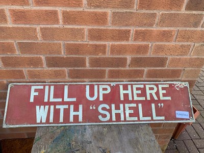 Lot 709 - FILL UP WITH SHELL SIGN