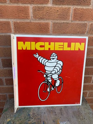 Lot 712 - MICHELIN DOUBLE SIDED SIGN