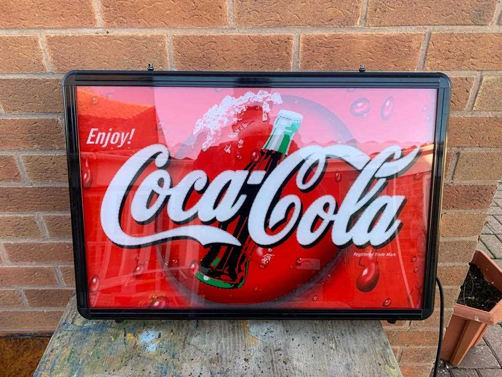 Lot 723 - COCA COLA ILLUMINATED SIGN