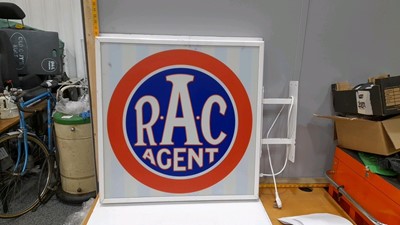 Lot 725 - RAC ILLUMINATED DOUBLE SIDED SIGN