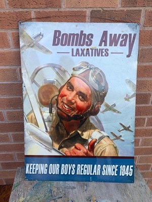 Lot 727 - BOMBS AWAY SIGN