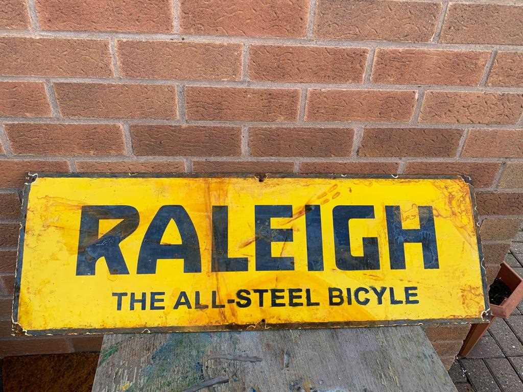 Old Raleigh Sign Lot 730 - RALEIGH SIGN