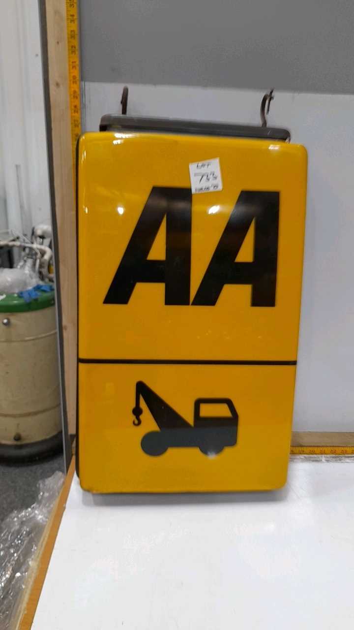 Lot 733 - AA GARAGES DOUBLE SIDED SIGN