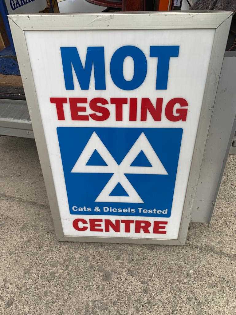 Lot 746 - MOT ILLUMINATED SIGN