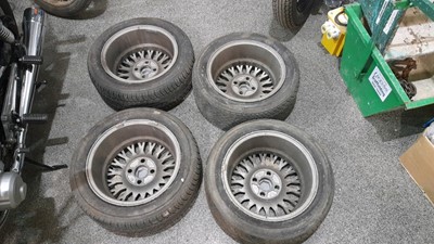 Lot 519 - 4X FORD SIERRA COSWORTH ALLOY WHEELS